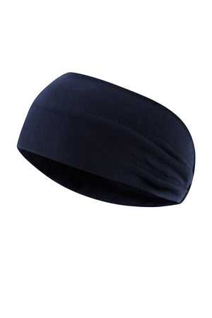 Merino Wool Yoga Headband in Blue Nights